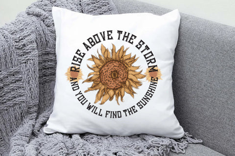 Sunflower Rise Above the Storm PNG Sublimation Jagonath Roy 