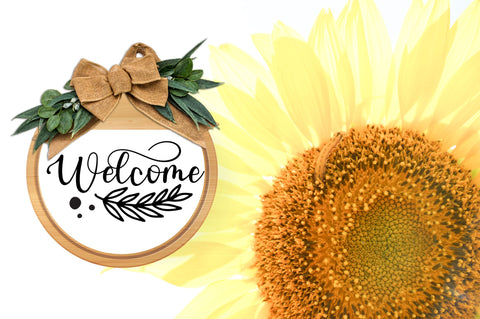 Sunflower Round Signs Bundl SVG Regulrcrative 