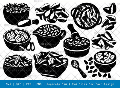 Sunflower Seed Silhouette Svg Cricut Cut Files Png Bundle, SB01020 SVG ETC Craft 