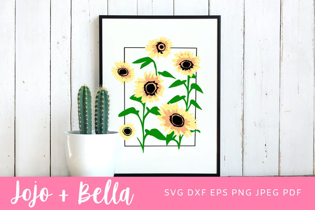Sunflower Shirt, Sunflower Shirts For Women Shirt, Decor, Inspirational Shirt, Flower Shirt, Sunflower Shirt, Common sunflower, Sunflowers SVG Jojo&Bella 