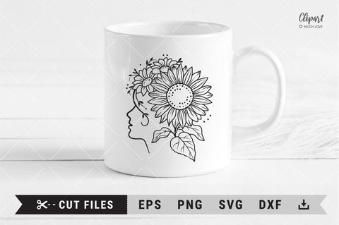 Sunflower shirt svg, Sunflower SVG, DXF, Cricut, Silhouette SVG ClipartMuchLove 