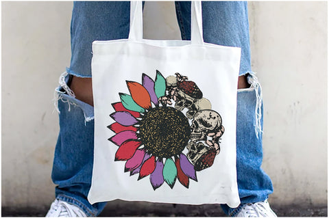 Sunflower Skull Tattoo Art Sublimation Sublimation Jagonath Roy 