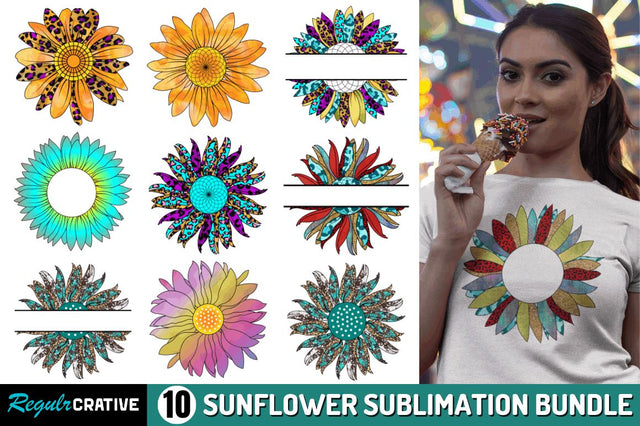 Sunflower Sublimation Bundle Sublimation Regulrcrative 
