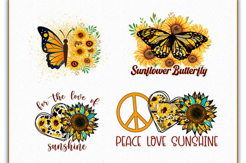 Sunflower Sublimation Bundle, Western Sunflower Sublimation SVG Shetara Begum 