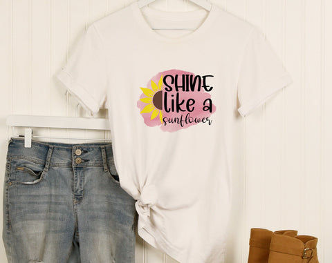 Sunflower Sublimation Designs Bundle, 6 Sunflower Quotes PNG Files, In A World Full Of Roses Be A Sunflower PNG, Be The Change You Want To See In The World PNG Sublimation HappyDesignStudio 