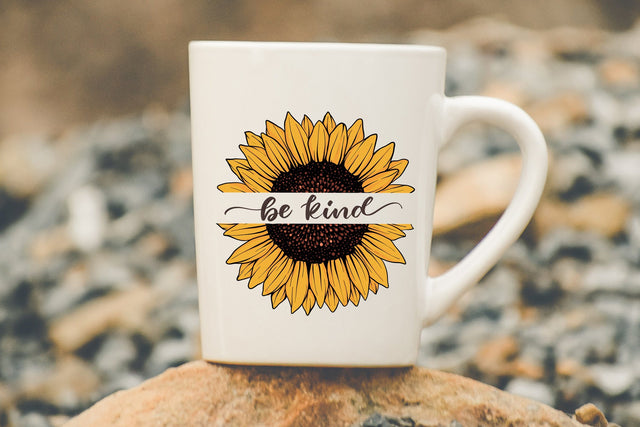 Sunflower SUBLIMATION Designs PNG, Sunflower Sublimation, Sunflower SVG, Be Kind Quotes Sublimation dapiyupi store 