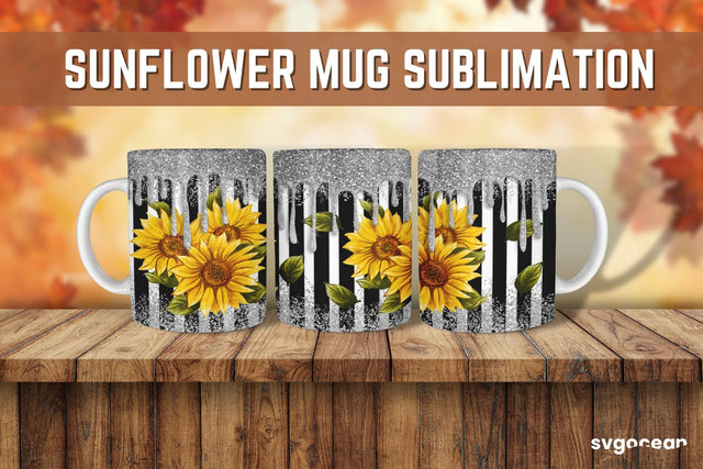 Sunflower Sublimation | PNG Bundle | Mug Wrap Sublimation SvgOcean 