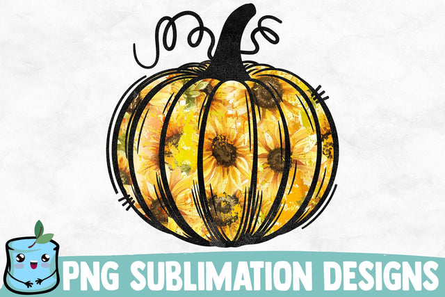 Sunflower Sublimation Pumpkin Sublimation MintyMarshmallows 