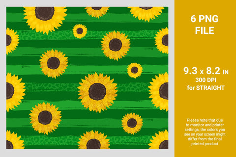 Sunflower sublimation tumbler bundle Sublimation KMarinaDesign 