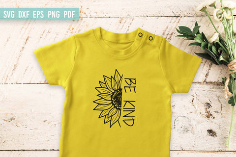 Sunflower SVG | Be Kind SVG SVG Irina Ostapenko 