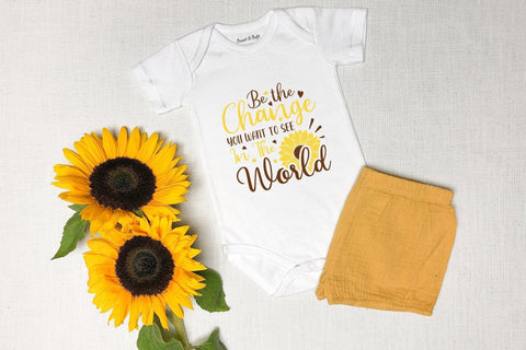 Sunflower SVG, Be The Change You Want To See In The World SVG CraftLabSVG 