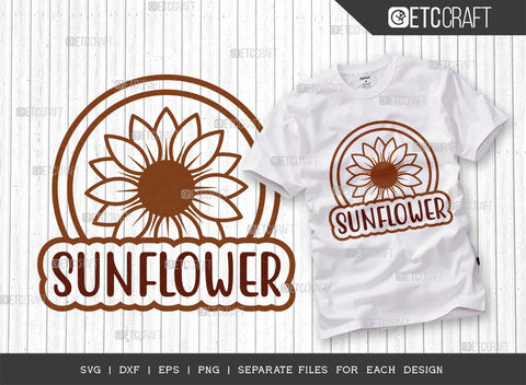 Sunflower SVG Bundle, Flower svg, Floral Svg, Summer Svg, Half Sunflower Svg, Sunflower Quotes, ETC T00270 SVG ETC Craft 