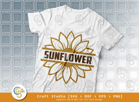 Sunflower SVG Bundle, Half Sunflower Svg, Summer Svg, Motivational Saying Svg, Sunflower Quotes, Sunflower Cutting File SVG ETC Craft 