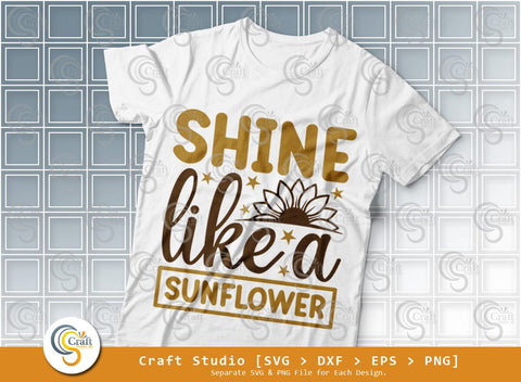 Sunflower SVG Bundle, Half Sunflower Svg, Summer Svg, Motivational Saying Svg, Sunflower Quotes, Sunflower Cutting File SVG ETC Craft 