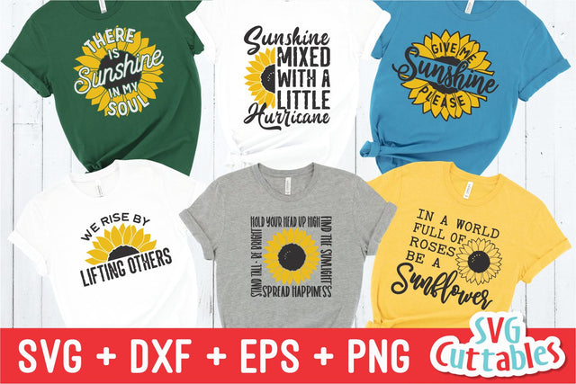 Sunflower svg Bundle | Inspirational svg Bundle SVG Svg Cuttables 