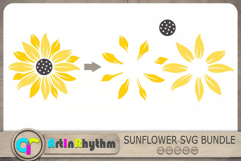 Sunflower Svg Bundle, Sunflowers Svg, Flowers Svg, Flower Clipart, Floral Svg SVG Artinrhythm shop 