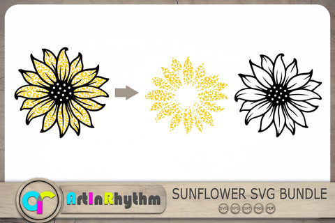 Sunflower Svg Bundle, Sunflowers Svg, Flowers Svg, Flower Clipart, Floral Svg SVG Artinrhythm shop 