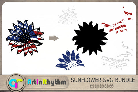 Sunflower Svg Bundle, Sunflowers Svg, Flowers Svg, Flower Clipart, Floral Svg SVG Artinrhythm shop 