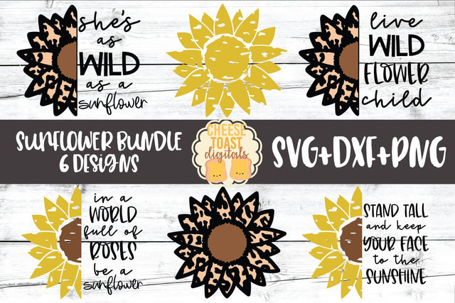 Sunflower SVG Bundle SVG Cheese Toast Digitals 