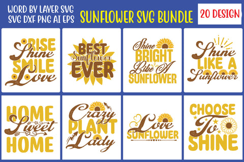 Sunflower SVG Bundle. SVG MStudio 