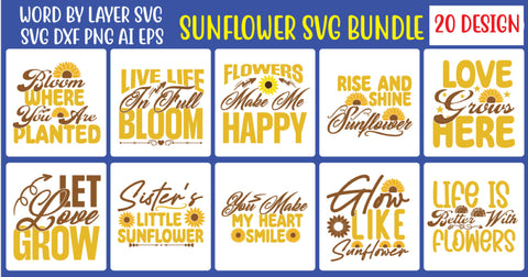 Sunflower SVG Bundle. SVG MStudio 