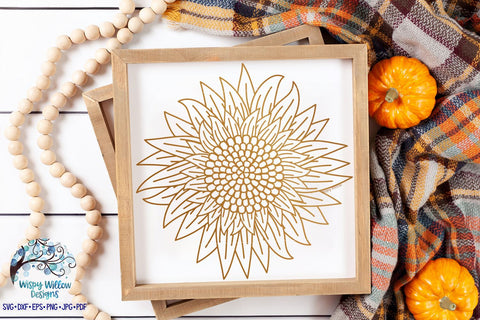 Sunflower SVG Bundle SVG Wispy Willow Designs 