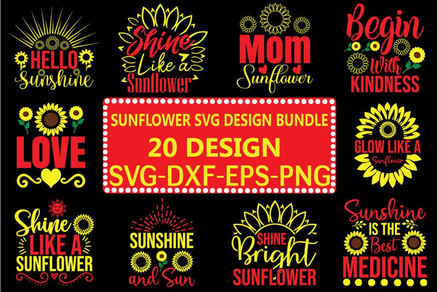 sunflower svg design bundle SVG designer krishna 