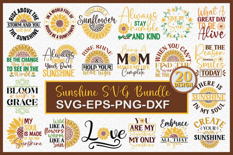 Sunflower SVG Design Bundle SVG SH_Tee store 