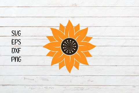 Sunflower SVG Design, Floral Design SVG SmmrDesign 