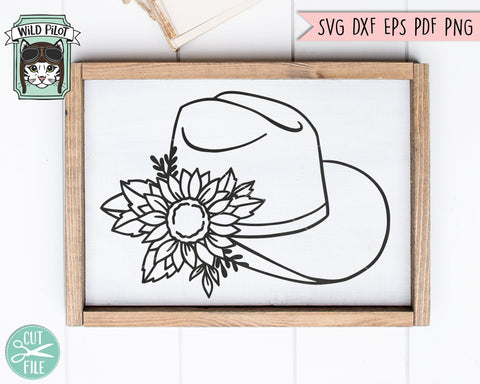 Sunflower SVG Files, Flower SVG, Sunflower Bundle svg, Floral Cut File, Sunflower Border SVG, Sunflower Frame SVG, Cow Skull SVG, Pumpkin Cut File, Cowboy Boots SVG SVG Wild Pilot 