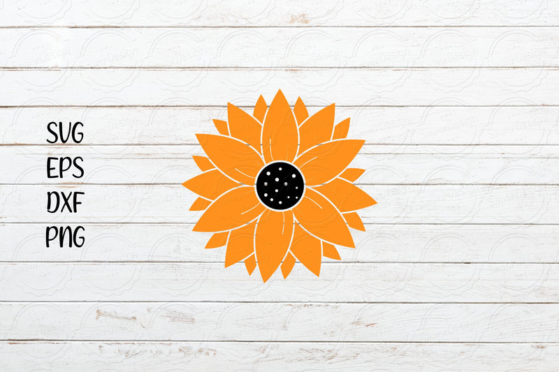 Sunflower svg, Floral svg SVG SmmrDesign 