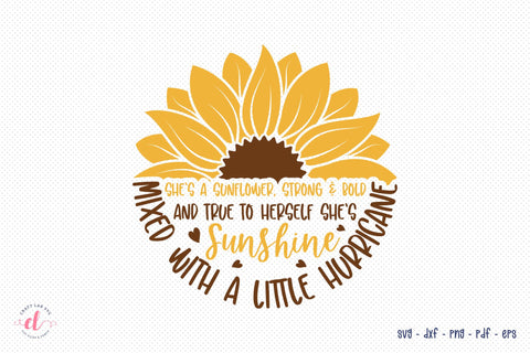 Sunflower SVG, Half Sunflower SVG, Sunflower Quotes SVG SVG CraftLabSVG 