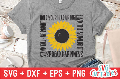 Sunflower svg | Inspirational Quote svg SVG Svg Cuttables 