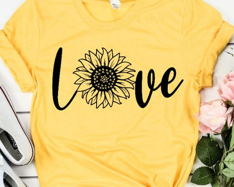 Sunflower SVG - Love Sunflower SVG She Shed Craft Store 