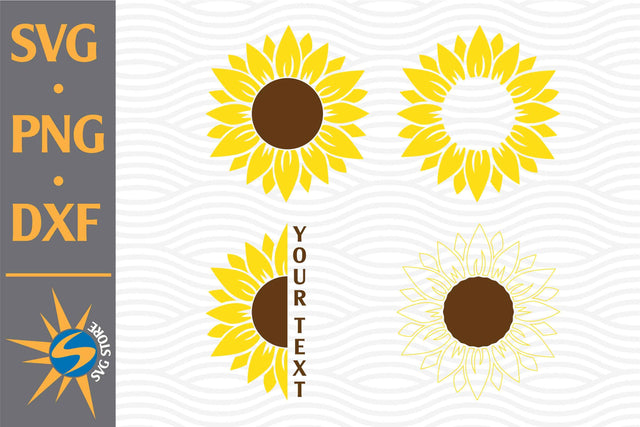 Sunflower SVG, PNG, DXF Digital Files Include SVG SVGStoreShop 
