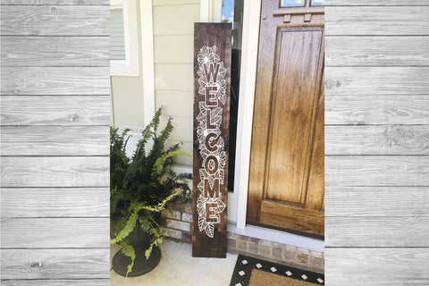 Sunflower SVG Porch Sign, Fall SVG, Welcome SVG. SVG Elinorka 