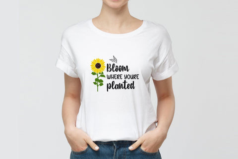 Sunflower svg Quotes Mini Bundle, 10 Design Sunflower Bundle v01 SVG SmmrDesign 