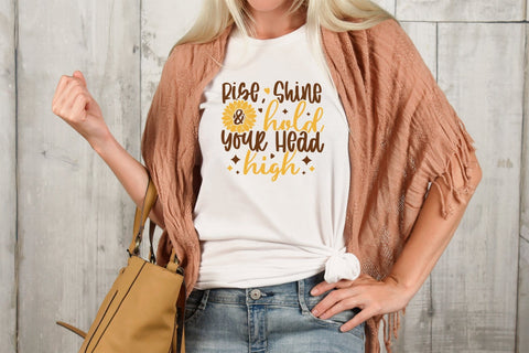 Sunflower SVG, Rise Shine & Hold Your Head High SVG CraftLabSVG 