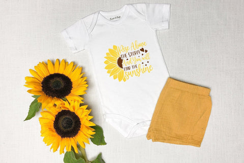 Sunflower SVG, Split Sunflower SVG, Rise Above The Storm SVG CraftLabSVG 