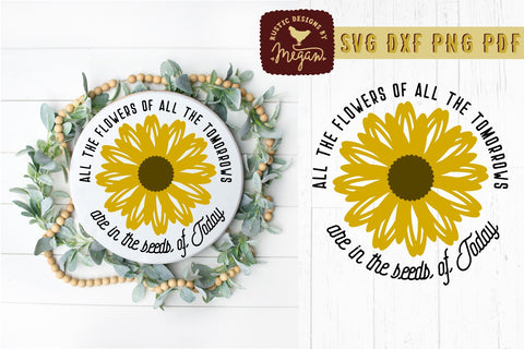 Sunflower SVG Summer Fall Bundle SVG DXF SVG Tinker & Teal 