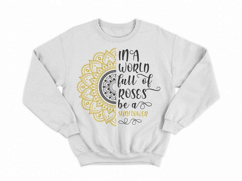 Sunflower svg, Sunflower clipart, Mandala svg, Flower svg, Zentangle svg, Funny quote svg, fun svg, funny sayings svg, floral svg SVG CutLeafSvg 