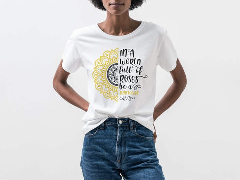 Sunflower svg, Sunflower clipart, Mandala svg, Flower svg, Zentangle svg, Funny quote svg, fun svg, funny sayings svg, floral svg SVG CutLeafSvg 