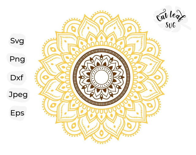Sunflower svg, sunflower clipart, mandala svg, flower svg, zentangle svg, sunflower png, summer svg, sunflower decal, floral svg SVG CutLeafSvg 