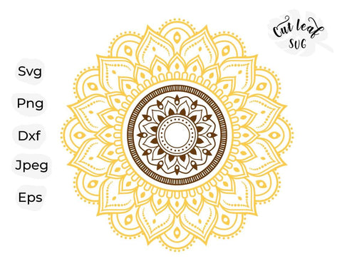 Sunflower svg, sunflower clipart, mandala svg, flower svg, zentangle svg, sunflower png, summer svg, sunflower decal, floral svg SVG CutLeafSvg 