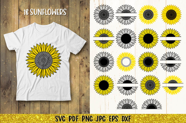 Sunflower SVG | Sunflower Monogram SVG | Sunflower Mandala SVG SVG goodfox86 