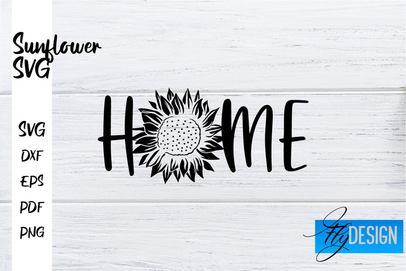 Sunflower SVG | Sunflower Quotes SVG | Sunflower Design SVG Fly Design 