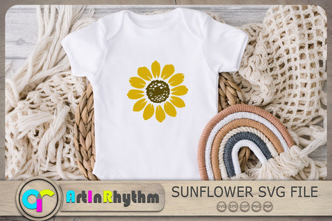 Sunflower Svg, Sunflower Svg File, Flower Svg SVG Artinrhythm shop 