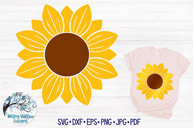 Sunflower SVG SVG Wispy Willow Designs 