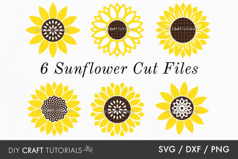 Sunflower SVG Templates SVG DIY Craft Tutorials 