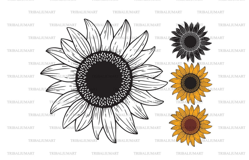 Sunflower SVG TribaliumArtSF 